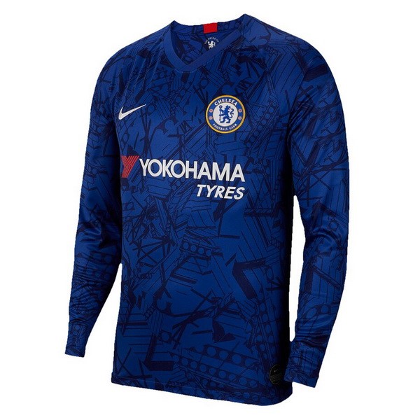 Camiseta Chelsea 1ª ML 2019/20 Azul